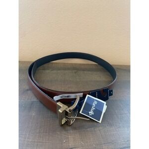 Cole Haan‎ Belt Leather Reversible Brown Blue, Mens XL, NEW w/ tags (NWT)